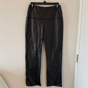 Joie Black Faux Leather Trousers